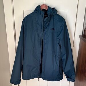 The North Face Men's Teal Raincoat